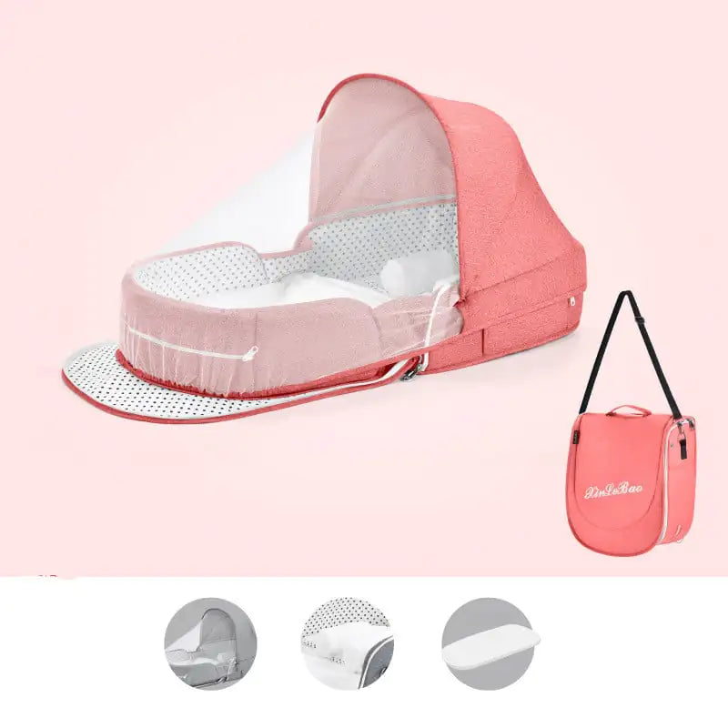 Multifunctional Portable Baby Crib with Mosquito Net