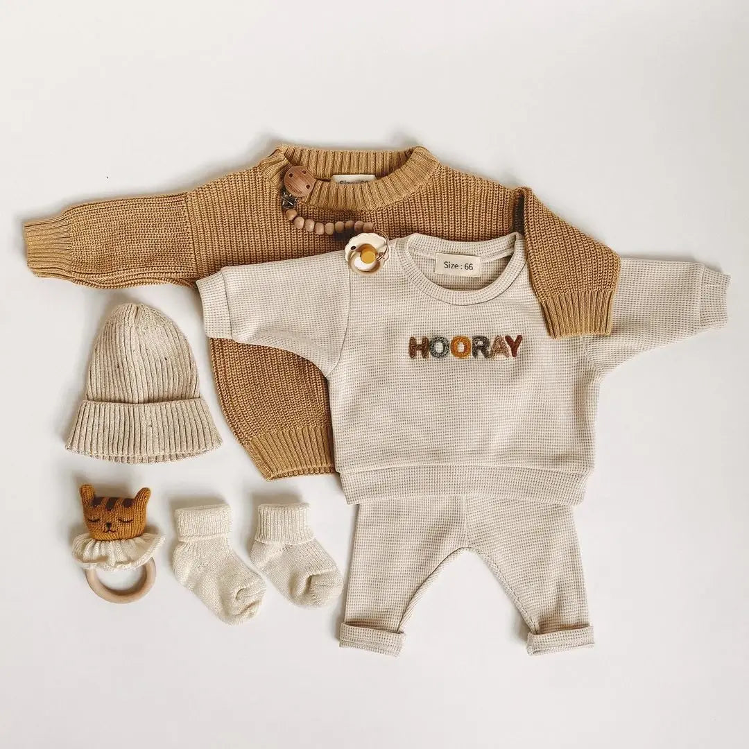 Spring Fashion 2 Pieces Baby Clothes Set