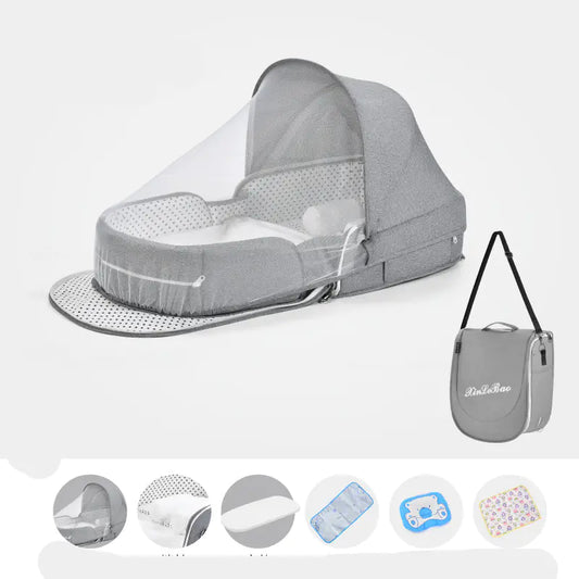 Multifunctional Portable Baby Crib with Mosquito Net