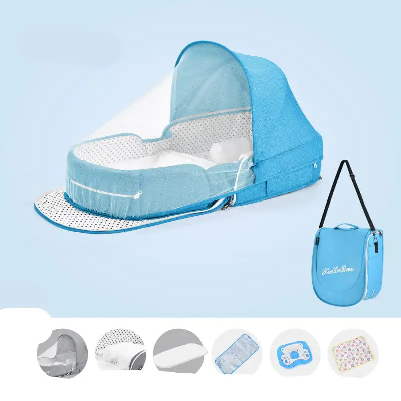Multifunctional Portable Baby Crib with Mosquito Net