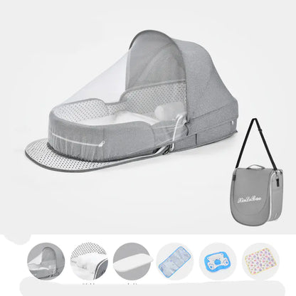 Multifunctional Portable Baby Crib with Mosquito Net