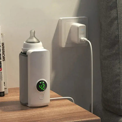 USB Charging Portable Milk Bottle Warmer Insulation Sleeve Universal