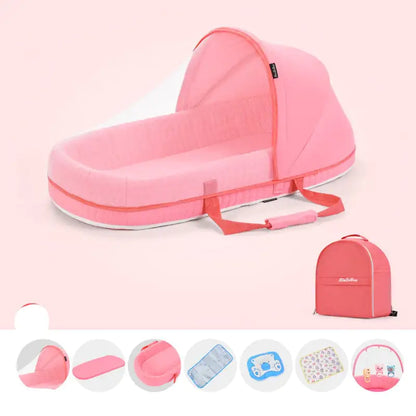 Multifunctional Portable Baby Crib with Mosquito Net